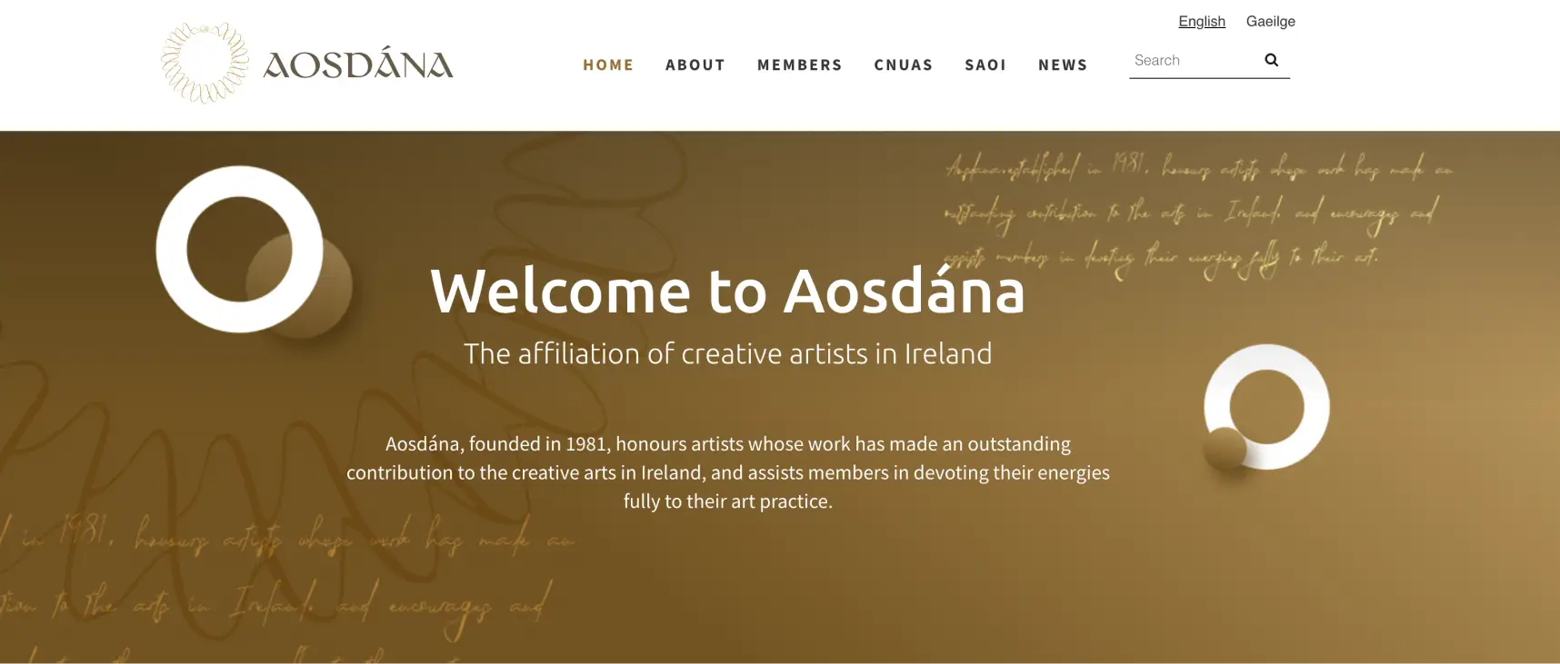 Aosdána Navigation