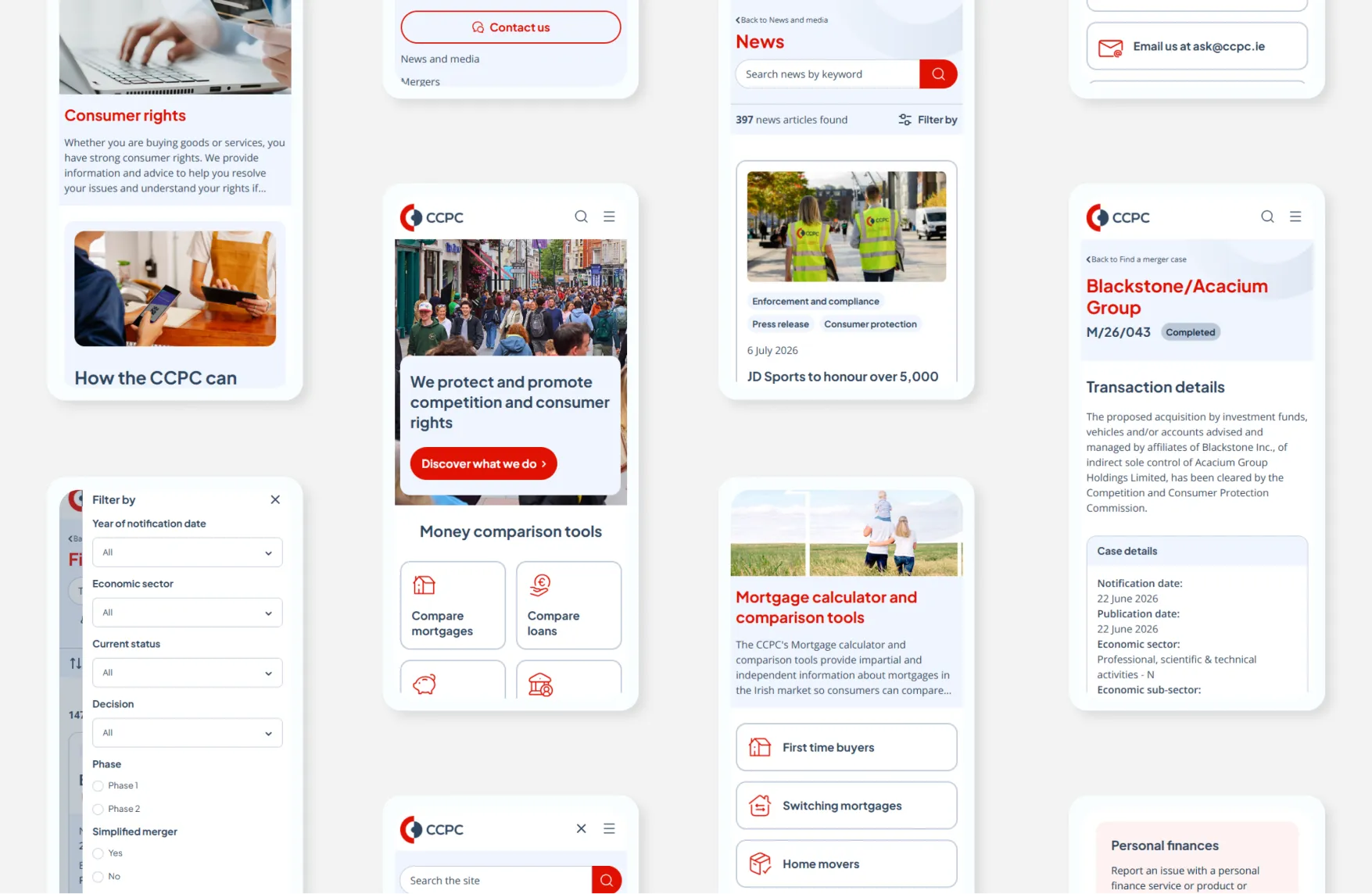 CCPC Website - Design for Mobile