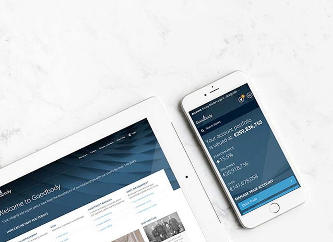 Goodbody Trading Portal design case study