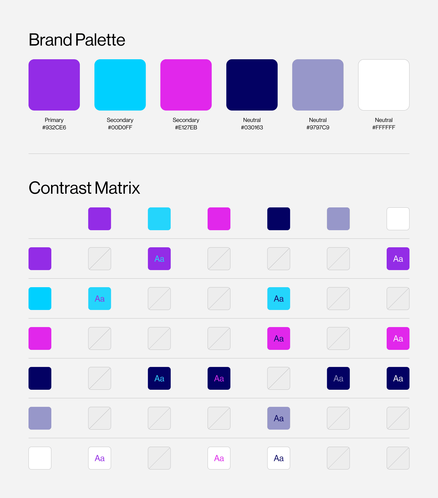 Colour examples