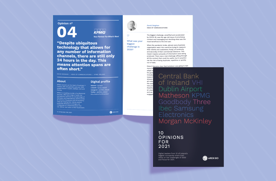 Interview with David Deighan, the Head of Communications at KPMG