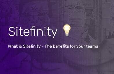 What is Sitefinity? - The benefits for your entire team