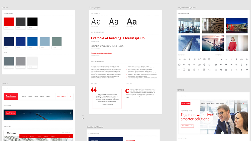 Matheson - UX Matheson UX Design Mood-board